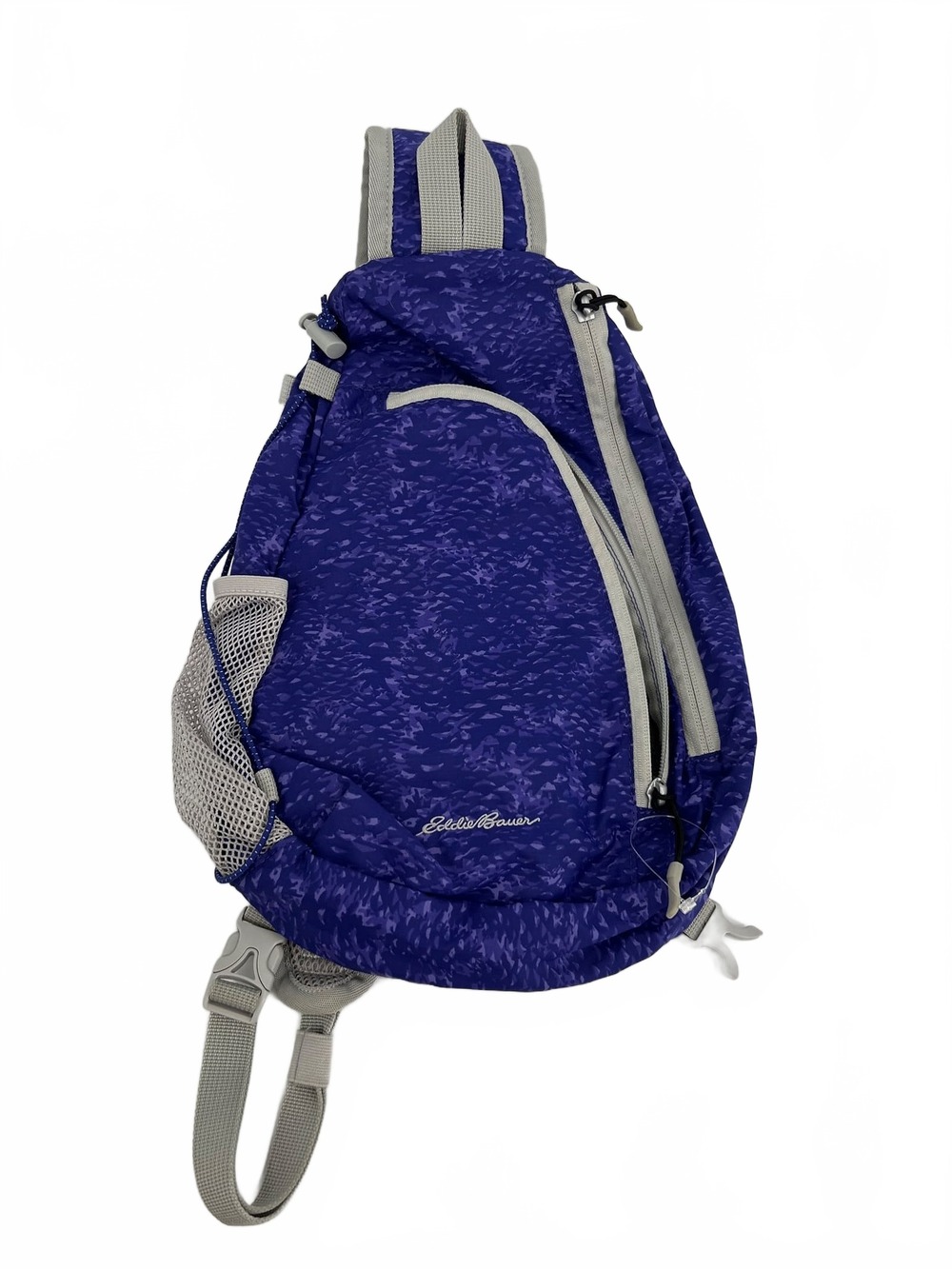 Eddie Bauer Purple Sling Crossbody Pinecone Pattern | OS Unisex